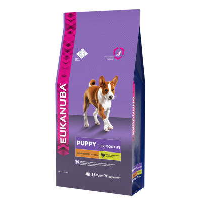 Eukanuba Puppy Medium корм для Щенков Средних пород (Птица)